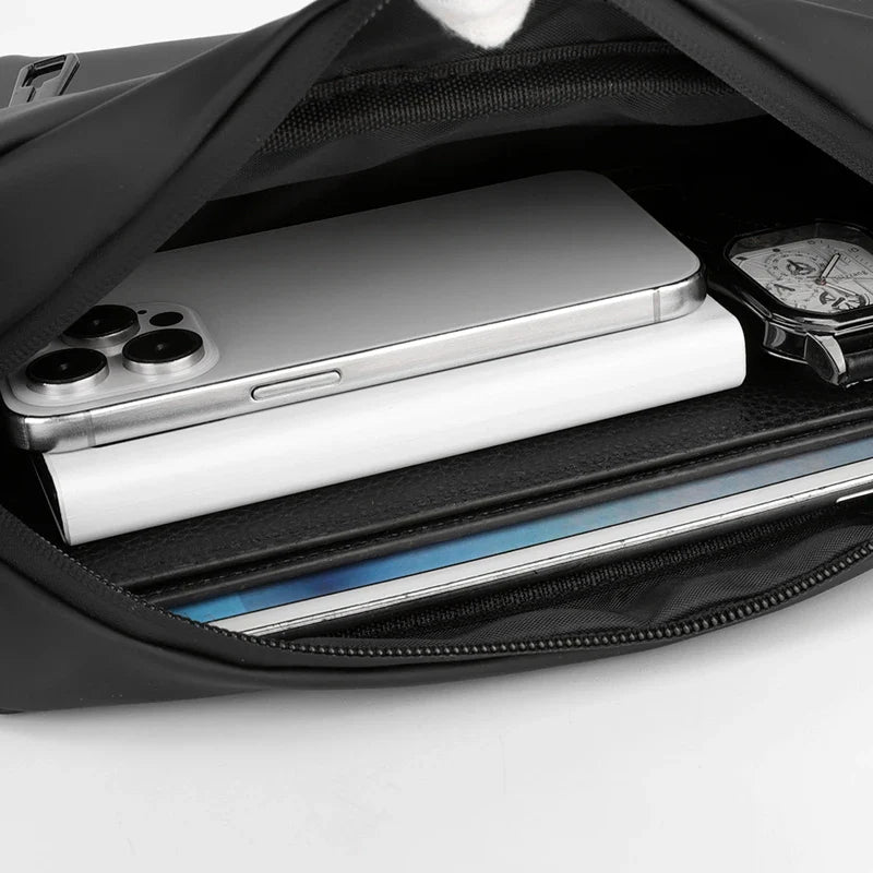 Quality Nylon Chest Pack Fashion Business Men Waist Bag 2024 New Male Fanny Pack Phone Bag Leisure Travel Shoulder Crossbody Bag
