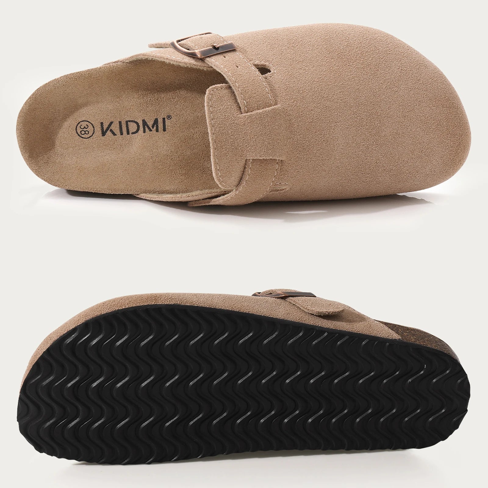 Pallene Women Classic Clogs Cork Footbed Slippers Slip-on Cork Sandals Feamle Unisex Beach Shoes Outdoor Men Mules And Clogs