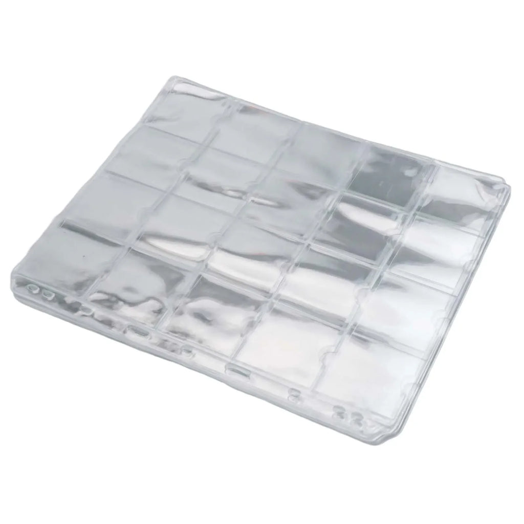 Page Coin Holder Sheet Clear Organization 1/10 Sheet For 50mm Coins For Coin Collection PVC Page Album Practical