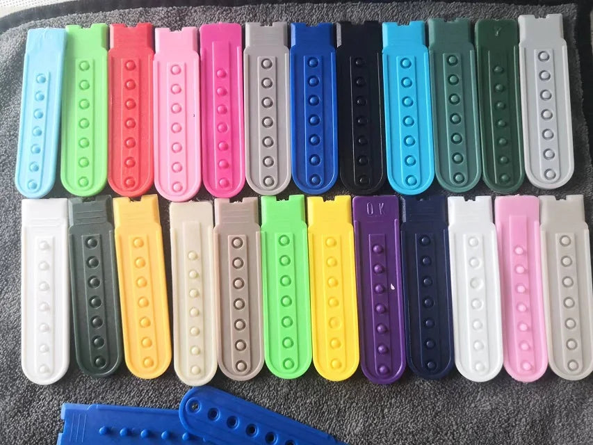 1 Pair Colorful Snapback Hats Replacement Strap - 6 Colors Plastic Fastener Baseball Cap Extender Snap Rich Colors