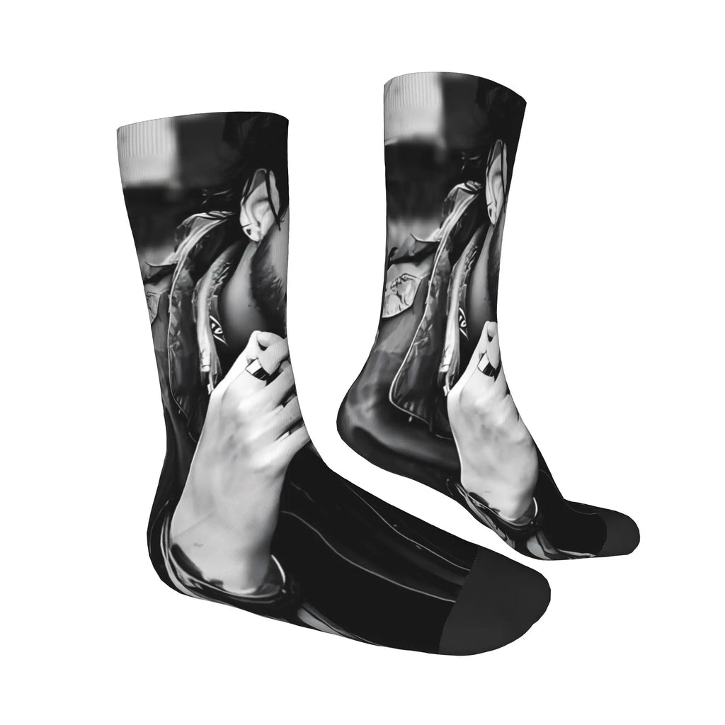 Maluma Rapper Socks  Anti Slip Stockings Women Men Comfortable Outdoor Socks Winter Fashion Graphic Socks
