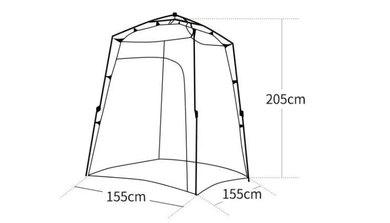 Automatic Speed Opening Single Tent Outdoors Portable Toilet Take Bath Change Clothes Windproof Multifunction Tents Ventilate