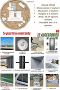 Spherical tent, geodesic tent, dome tent, galvanized steel pipe frame, PVC waterproof tarpaulin, wind-resistant, pressure-resist