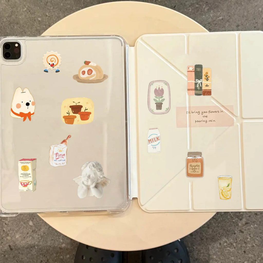 Different Covers, Same Content 30 Sheets Korean Style Sticker Book, Cute Scrapbook Stickers  for DIY Gifts Card Art Crafts