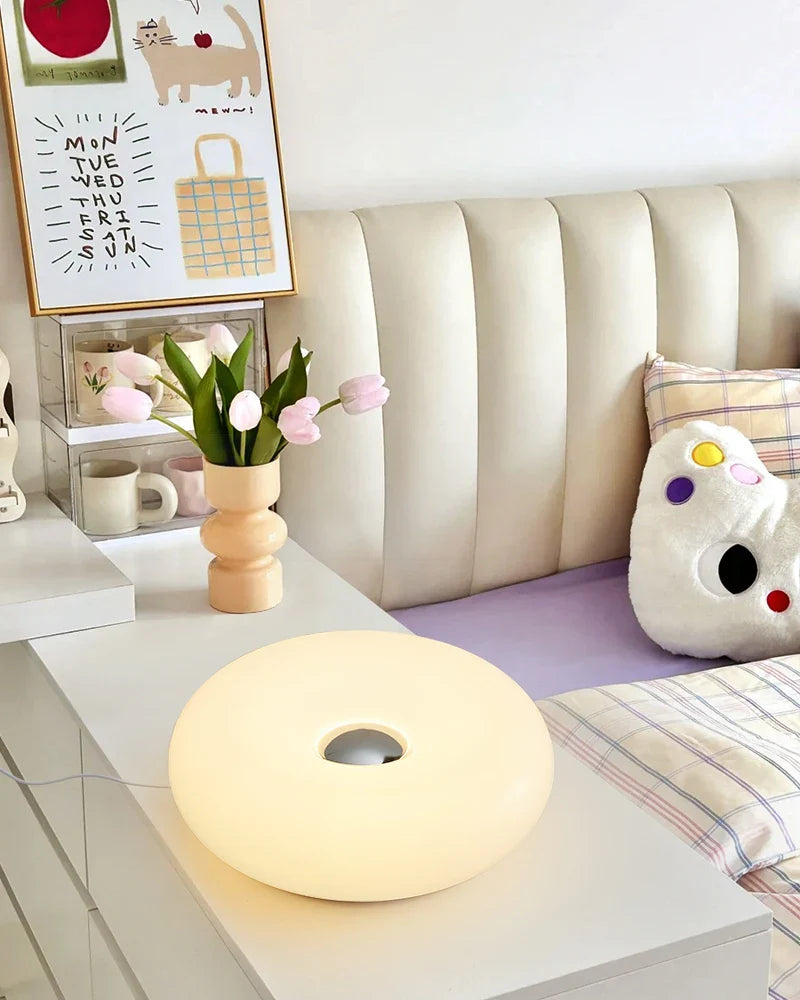 Bauhaus donut table lamp USB plug bedroom bedside decorative light living room dining room ambient light