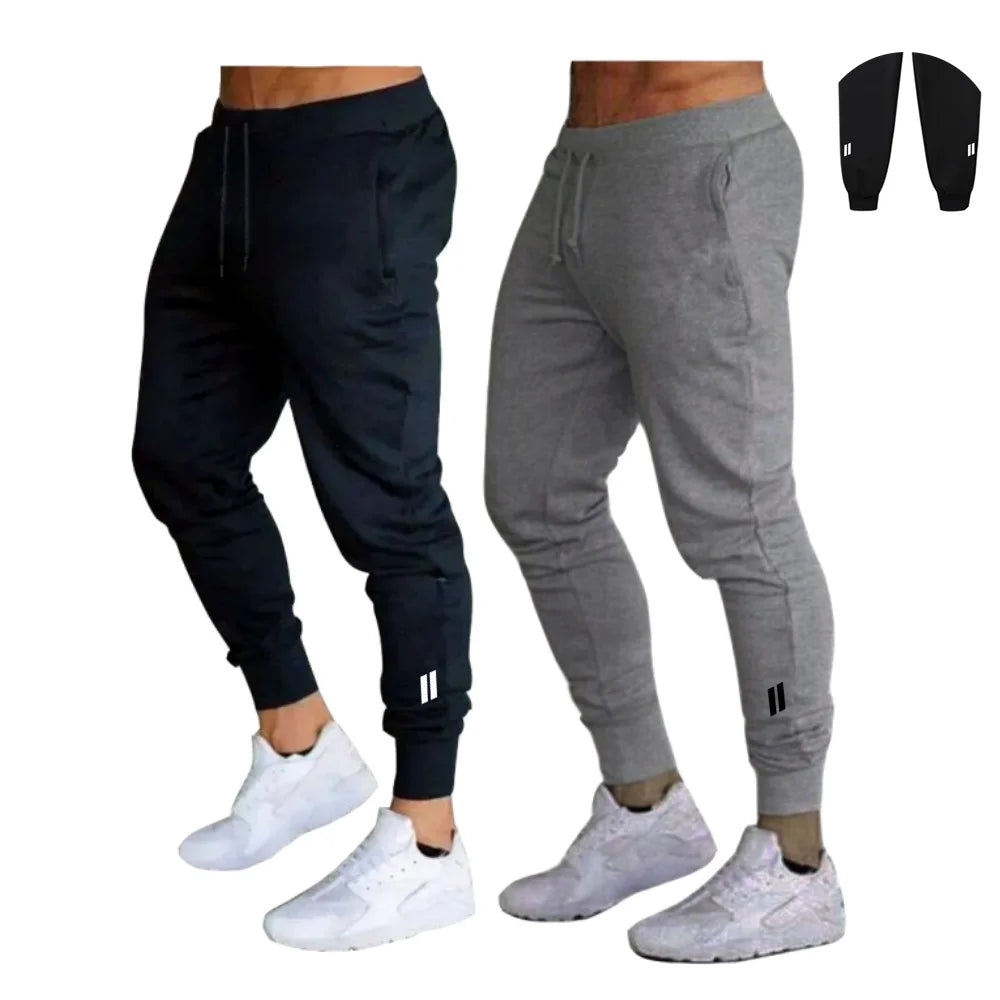 2 Pieces Running Pants Thin Sports Training Sweatpants Gym Breathable Fitness Bottoms Jogger Sportswear Pants Men streetwear