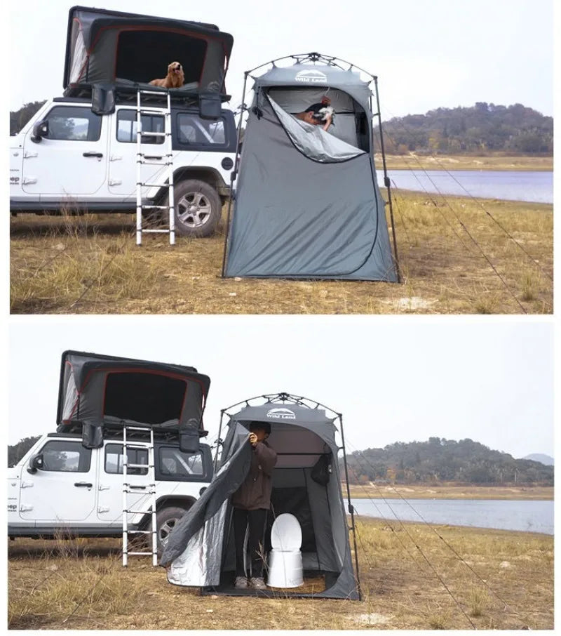 Automatic Speed Opening Single Tent Outdoors Portable Toilet Take Bath Change Clothes Windproof Multifunction Tents Ventilate