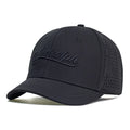 Mesh Short Brim Back Closed Baseball Cap Men Women Breathable Snapback Hats Fitted Dad Hat Adjustable Solid Trucker Style
