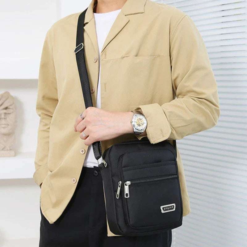 2023 Men Nylon Shoulder Bag Messenger Bag Casual Nylon Zipper Pocket Handbag Fashion Tote Travel Male Crossbody Bags New