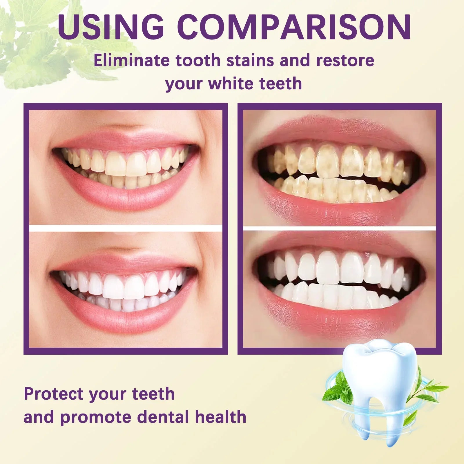 Tooth Repairing Toothpaste Whitening Teeth Fresh Mouth Tartar Stain Remover Bright Dental Cleaning Inhibit Bad Breath Toothpaste