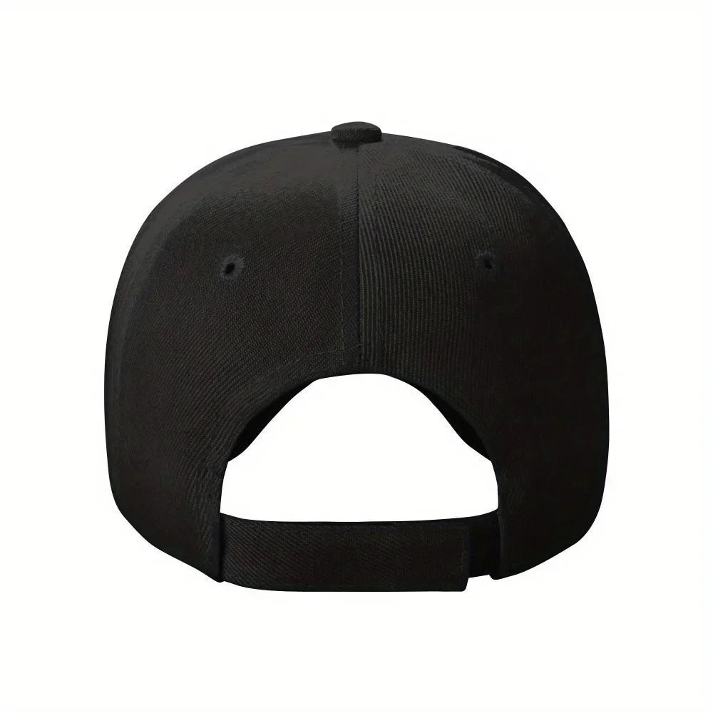 Yoshimura Motorcycle Racing Snapback Cap - Adjustable Black Baseball Hat with Bold Red & White Logo, Perfect for Sports Fans