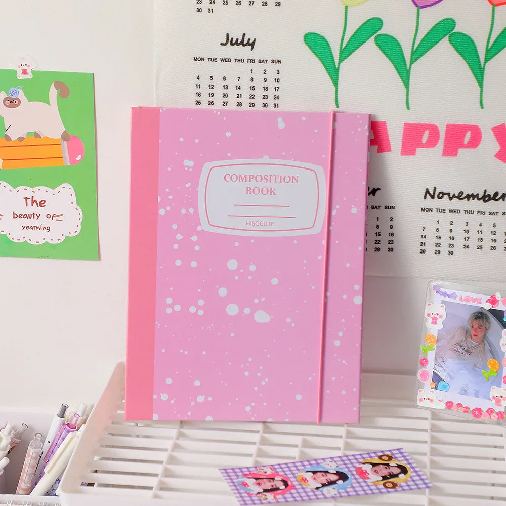 SKYSONIC New Arrival A5 Ring Notebook Jounral Cover INS Bandage Photocards Binder Collect Book Photo Cards Organzier Stationery