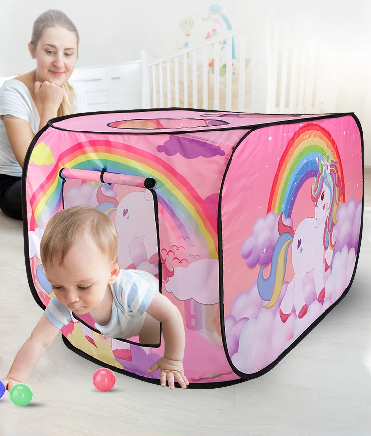 Children's Tent Game House Indoor and Outdoor No Installation Kindergarten Foldable Family Toy House