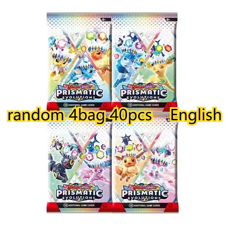 Pokemon Trading Cards 40 Pcs English PTCG Game Collection Strange Tree 151 SV4A Gift for Children