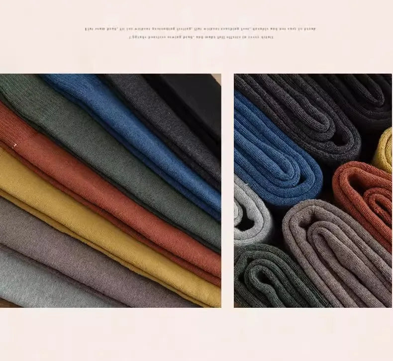 Winter Warm Long Socks Tube Thick High Tube Over Knee Knee-Length Hosiery Socks Terry Solid Color Women Thicken Calf Socking