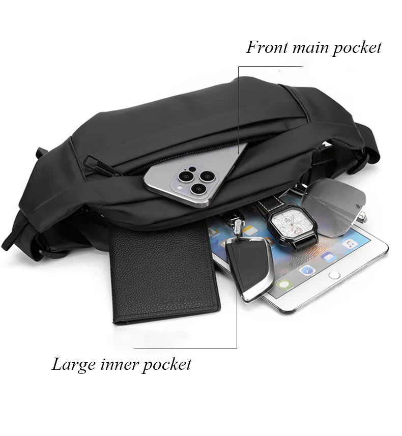 Multifunctional Men's Sport Travel Shoulder Crossbody Bag Organizer Husband Trend Handbag Sling Bag Outdoor Chest Bag for Men
