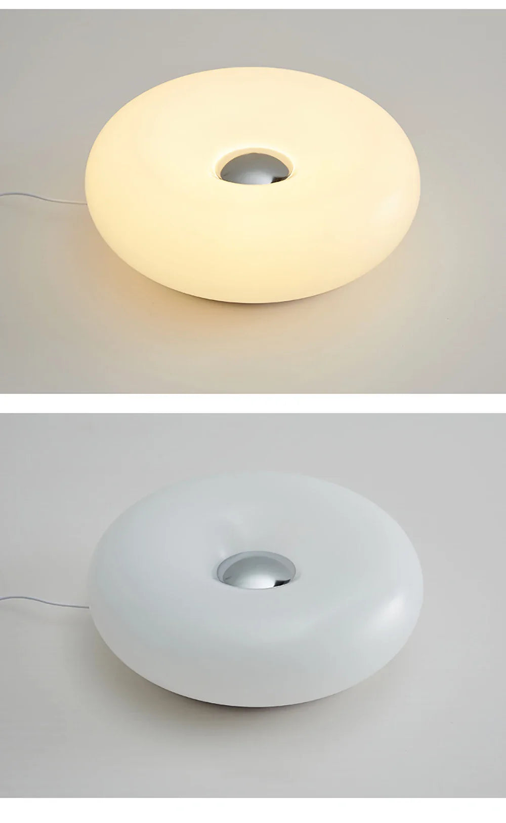 Bauhaus donut table lamp USB plug bedroom bedside decorative light living room dining room ambient light