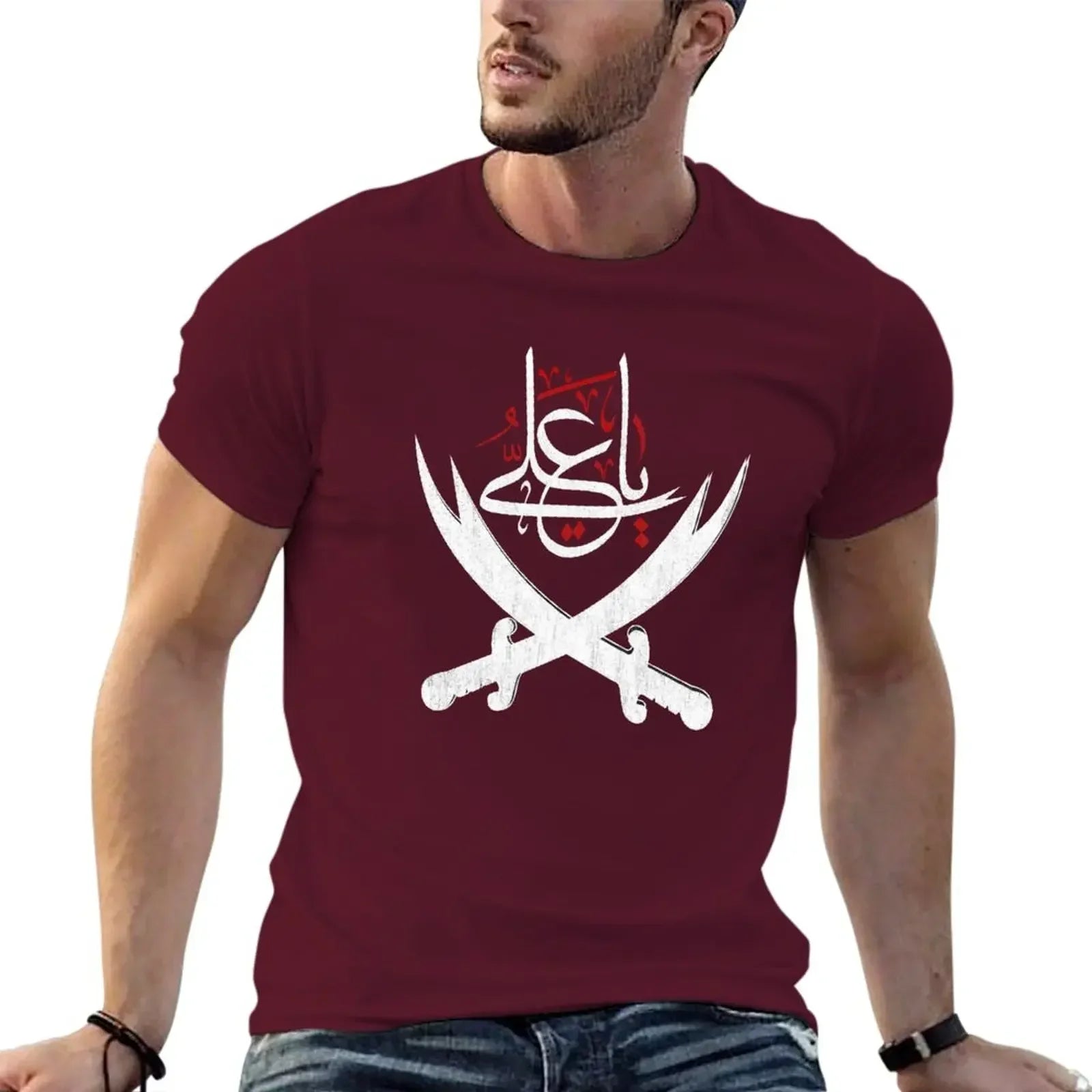 Sweat shirts mens t shirts pack Ya Ali Shia Muharram Ashura Ya Ali Imam Hussain Karbala T-Shirt funny summer style men clothing