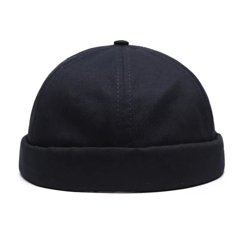 Vintage Brimless Cotton Baseball Snapback Caps Hip Hop Skull Hats Adjustable For Parties, Vacations, Running