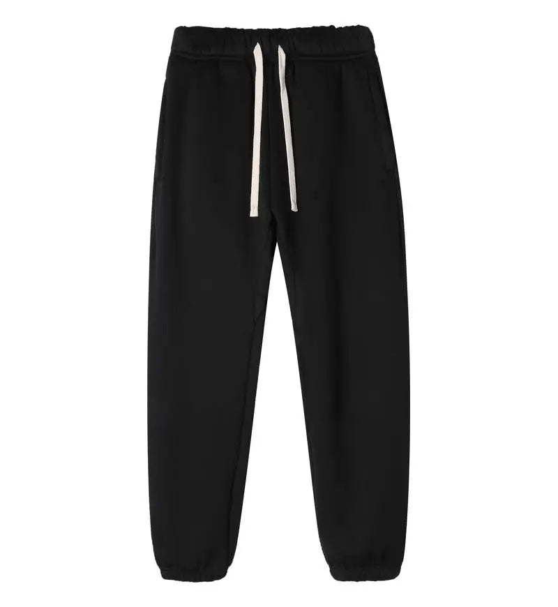 High Quality brand Fashion Style Plain Sweatpants Hip Hop Jogging Pants Warm Fleece Unisex High Streetwear Sports Pants