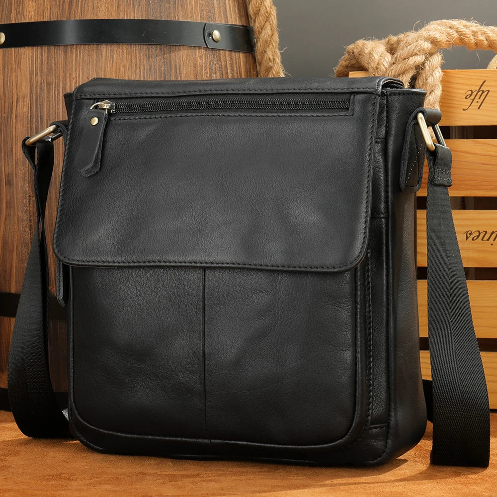 WESTAL Men Shoulder Bag High Quality Male Bag Cowhide Leather Crossbody Bags Capacity Men Messenger Tote Bags for Male 819A