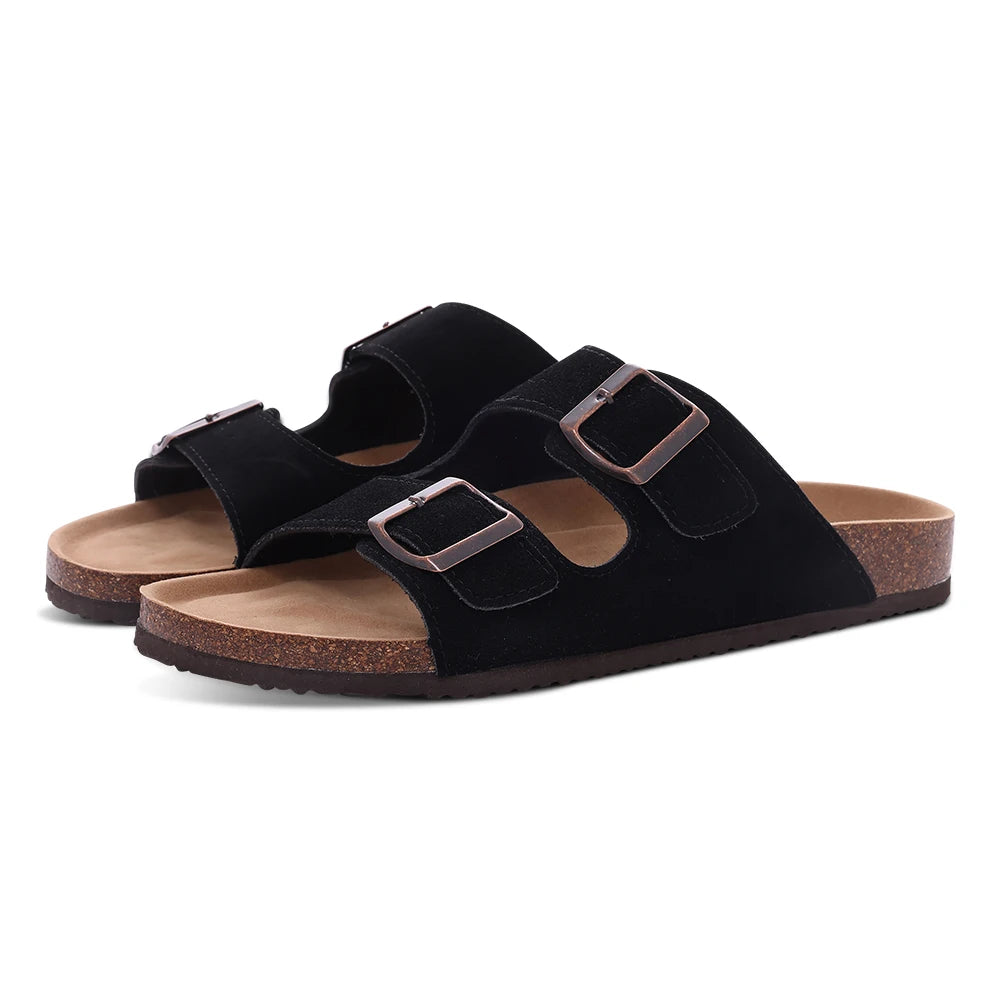 Pallene Women Classic Clogs Cork Footbed Slippers Slip-on Cork Sandals Feamle Unisex Beach Shoes Outdoor Men Mules And Clogs