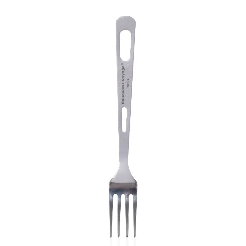 Biwei Pure Titanium Tableware Set Outdoor Soup Spoon Table Knife and Fork Spoon Table Spoon Portable Titanium Knife and Fork ...