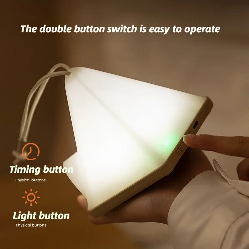 Tent Night Light Bedroom Charging Ambient Lamp Simple Bedside Lamp Portable Atmosphere Night Light For Outdoor Camping