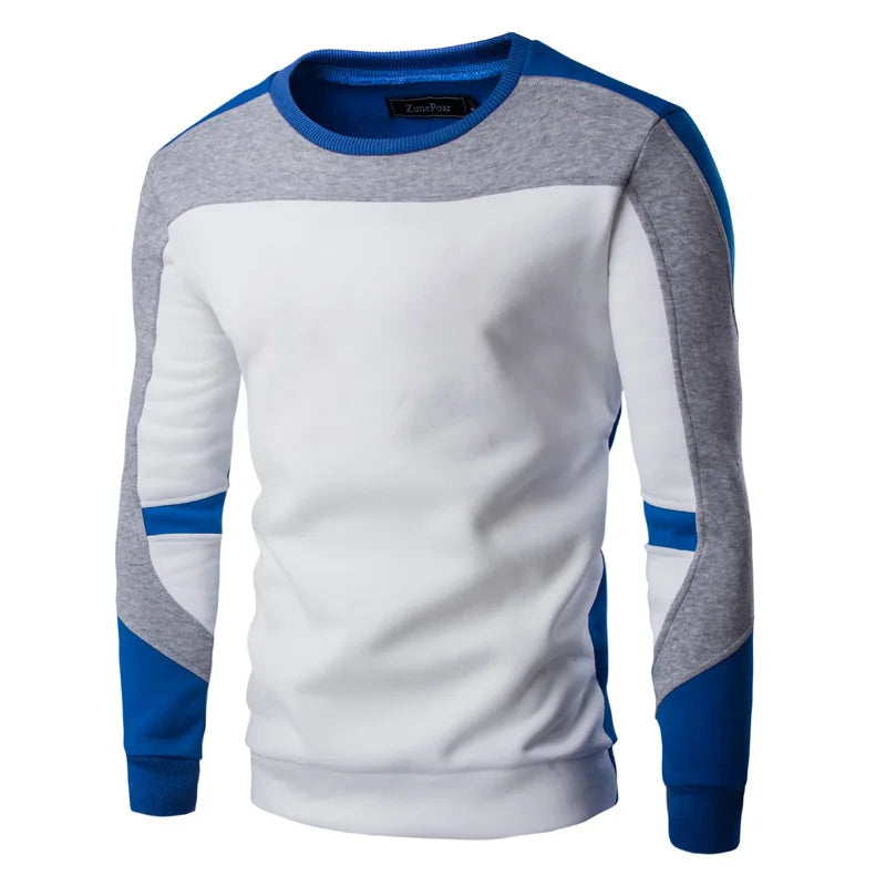 2025 Men's Sweatshirt Casual Fashion Hoodies Men Slim Fit Pullover Male Long Sleeve Streetwear Patchwork Quality Sweatshirts Men