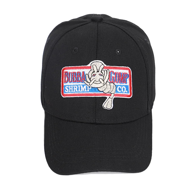 Baseball Caps Gump Shrimp CO. Snapback Hat Forrest Gump Costume Cosplay Embroidered Snapback Cap Unisex Summer Hats Adjustable
