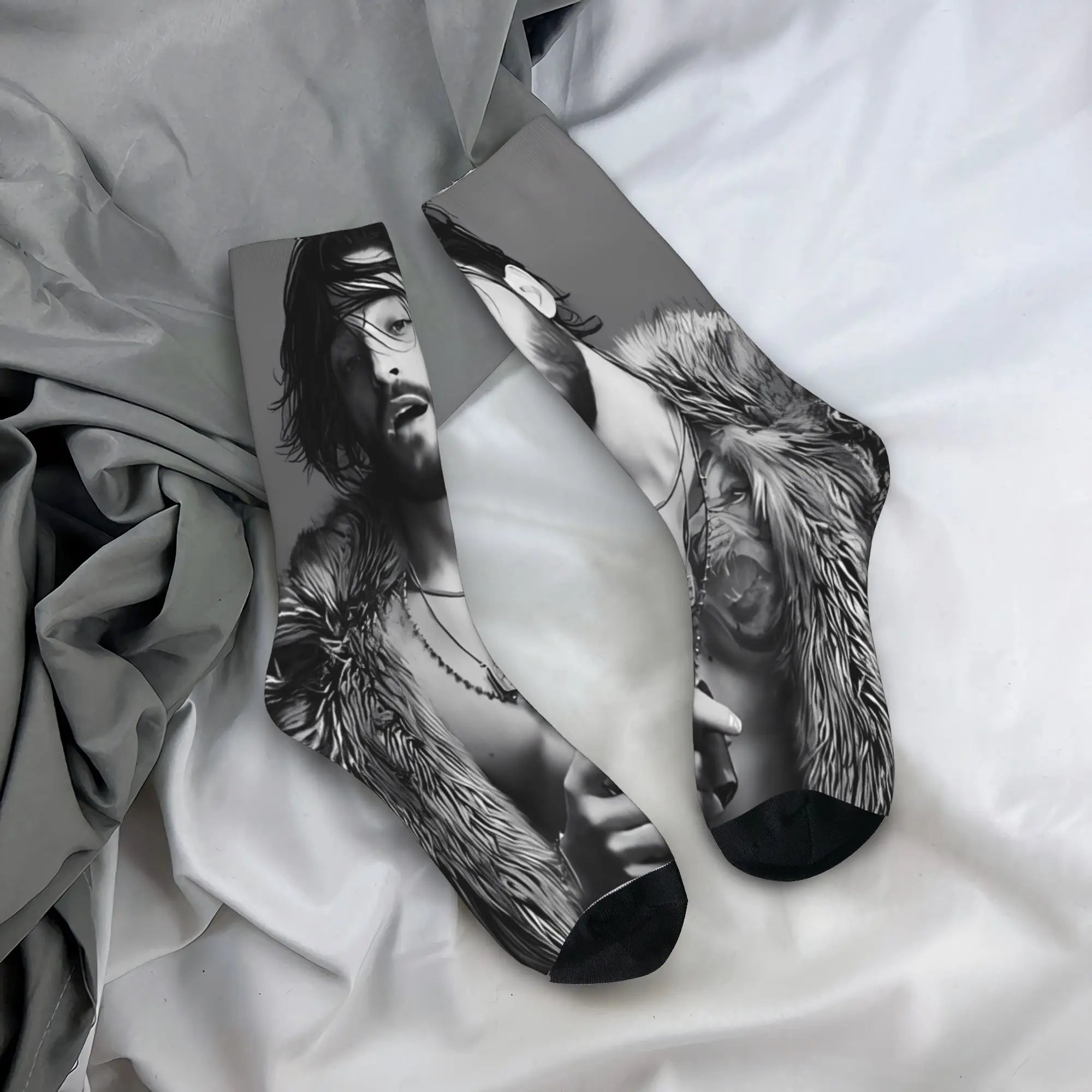 Maluma Rapper Socks  Anti Slip Stockings Women Men Comfortable Outdoor Socks Winter Fashion Graphic Socks