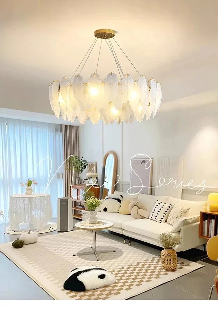 Modern Luxury crystal Chandeliers Gold French Glass chandelier Idoor Home Decor Pendant Lamp for Living Room Dining