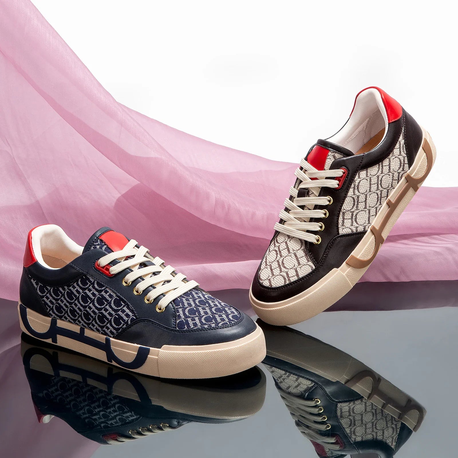 Hot Men's Casual Shoes Coffee Luxury Brand Flat Lace Up Shoes Monogrammed Loafers Black Friday