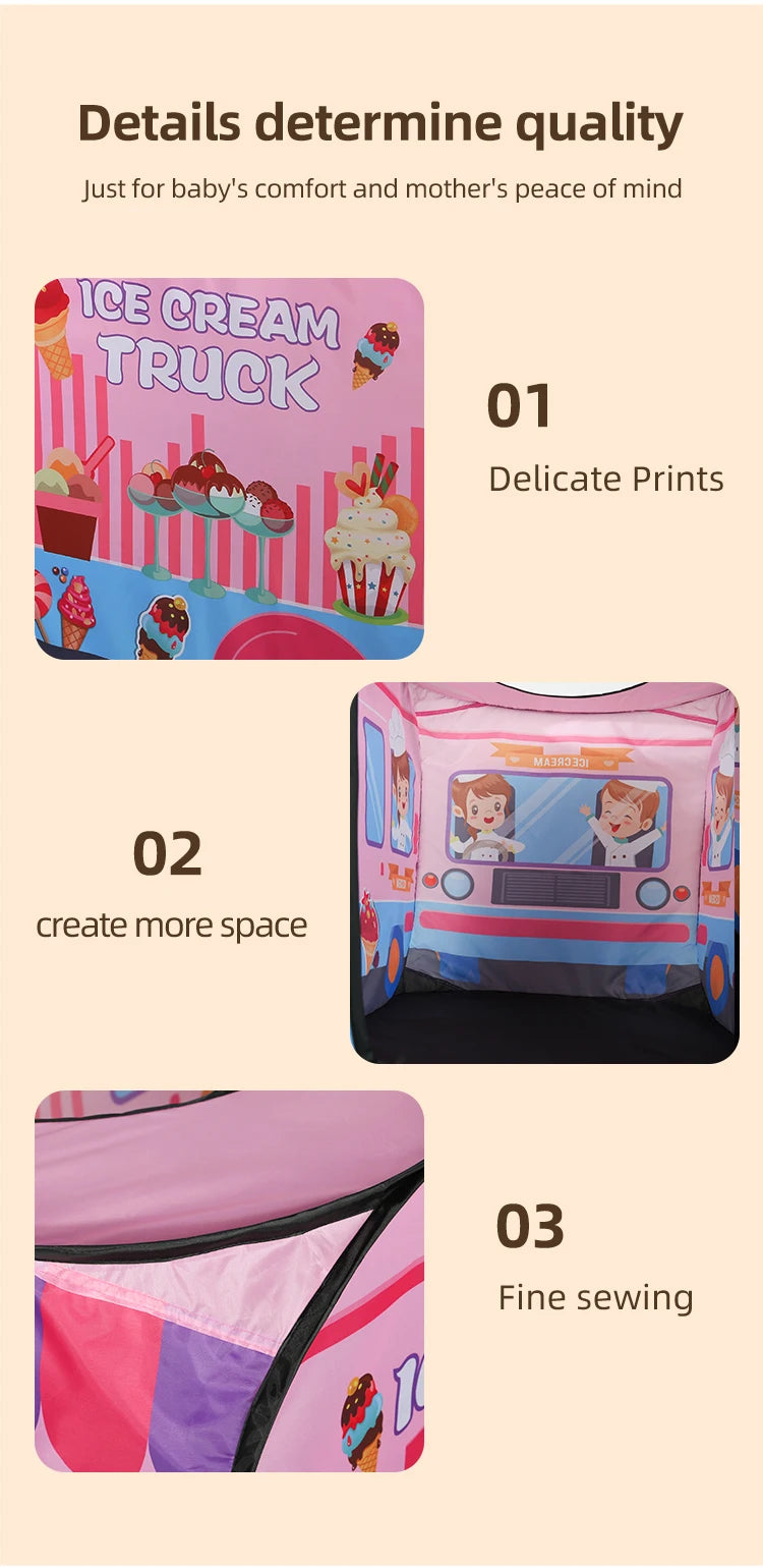 Children's Tent Game House Indoor and Outdoor No Installation Kindergarten Foldable Family Toy House
