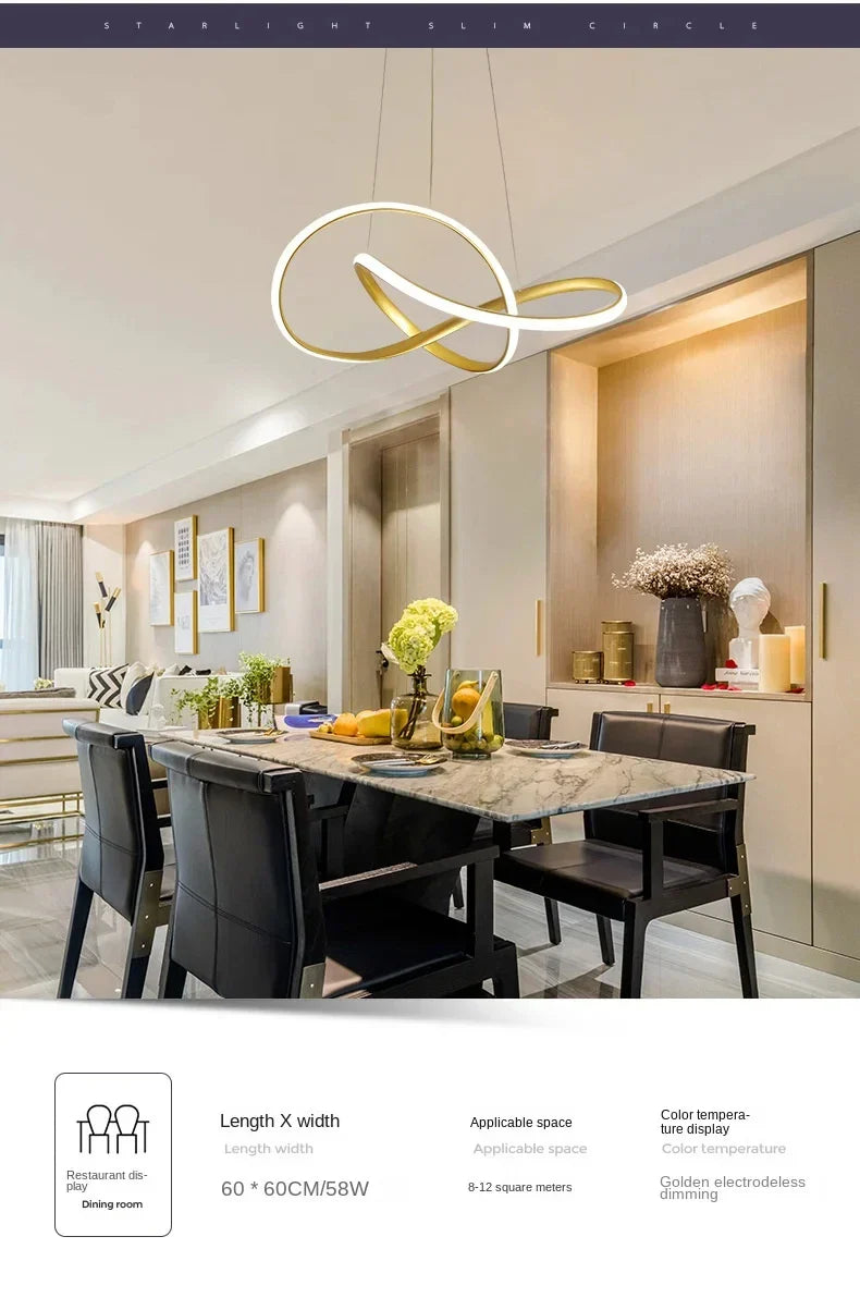 Modern Dining Room Pendant Lights Nordic LED Dining Table Ceiling Chandelier Living Room Home Indoor Bar Counter Hanging Lamp