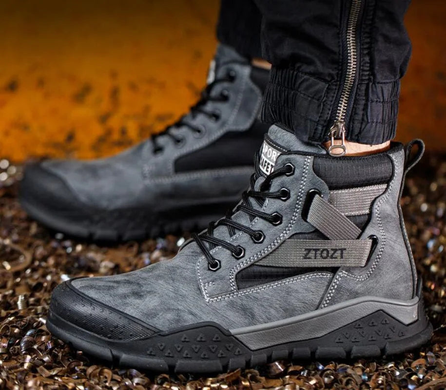 Thick-soled fashion breathable non-slip non-tired feet work shoes Safety protective shoes anti-smash anti-stabbing safety shoes