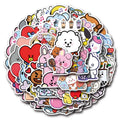 BT21 Chimmy Cooky koya RJ Shooky Mang Sticker High Color Value Cartoon Printing Creative Hand Ledger Decoration 55pcs Sticker