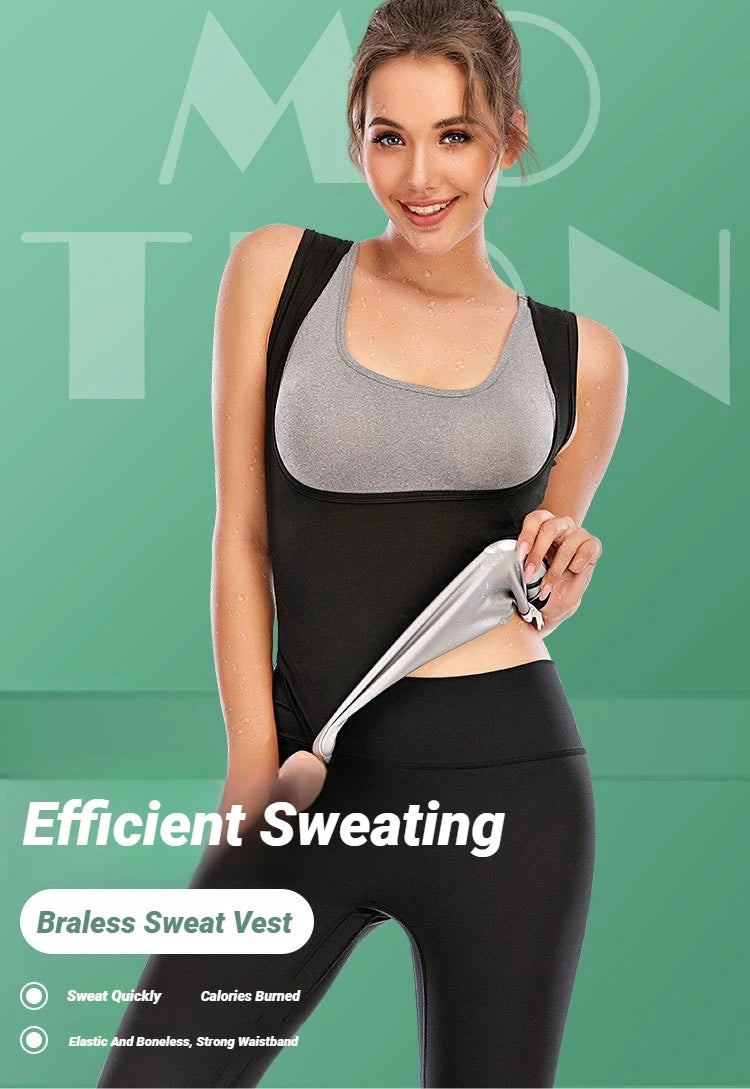 Sweat Vest Sauna Suit For Women Shirt Shapewear Women-Sauna Women,Sauna Workout-Slimming Faja-Hot