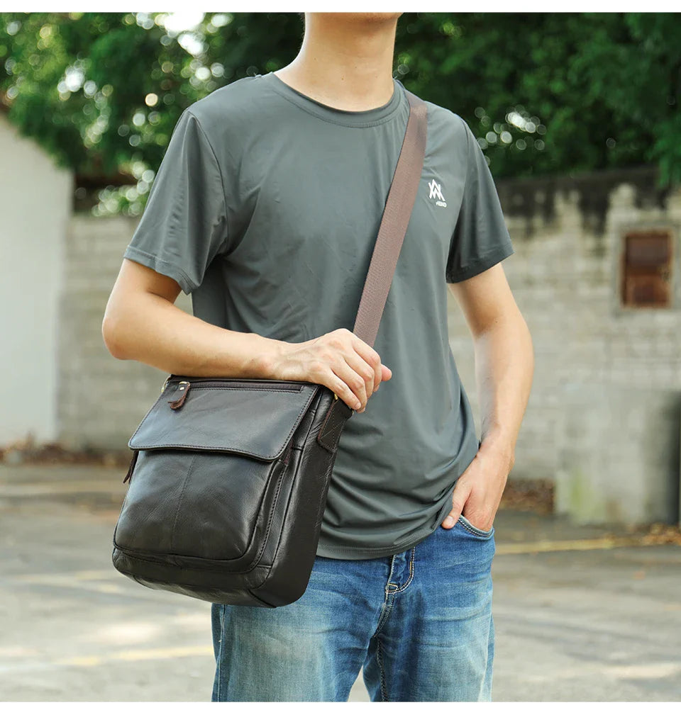 WESTAL Men Shoulder Bag High Quality Male Bag Cowhide Leather Crossbody Bags Capacity Men Messenger Tote Bags for Male 819A