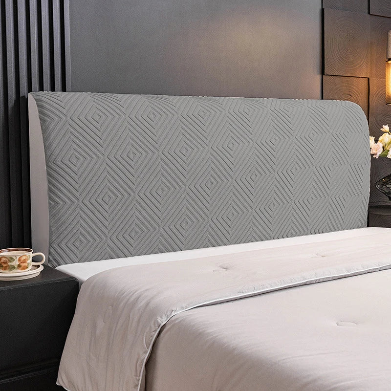 Stretch Bed Headboard Cover  Soft Velvet Bed Head Slipcovers All-inclusive Solid Color Bedside Backrest Dust Protector Coversr