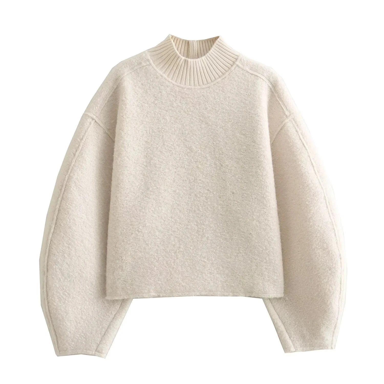 HH Sweatshirts For Women Autumn Casual Loose Turtleneck Long Sleeve Pullover Sweater Female Fashion Chic Top Pullovers