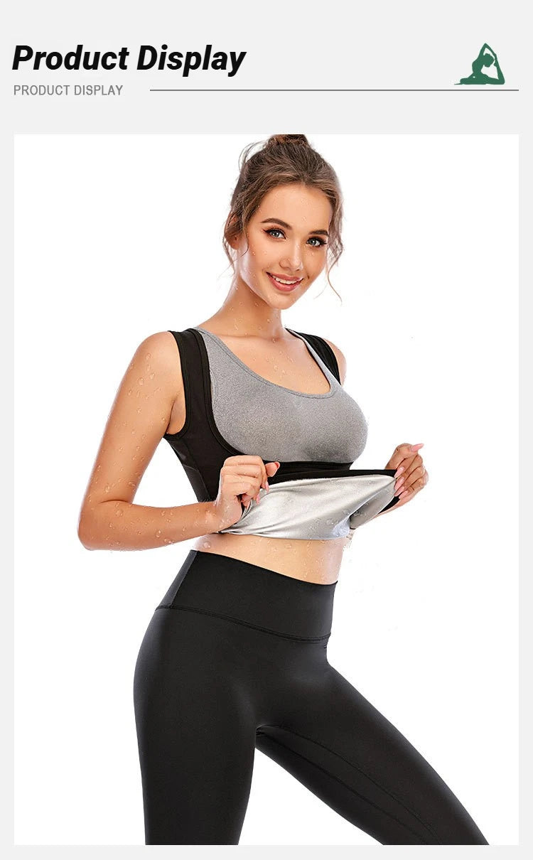 Sweat Vest Sauna Suit For Women Shirt Shapewear Women-Sauna Women,Sauna Workout-Slimming Faja-Hot