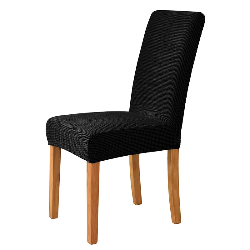 Jacquard Corn Kernel Fabric Chair Cover Universal Size Cheap Chair Covers Stretch Seat Slipcovers for Dining Room Home Decor 1PC