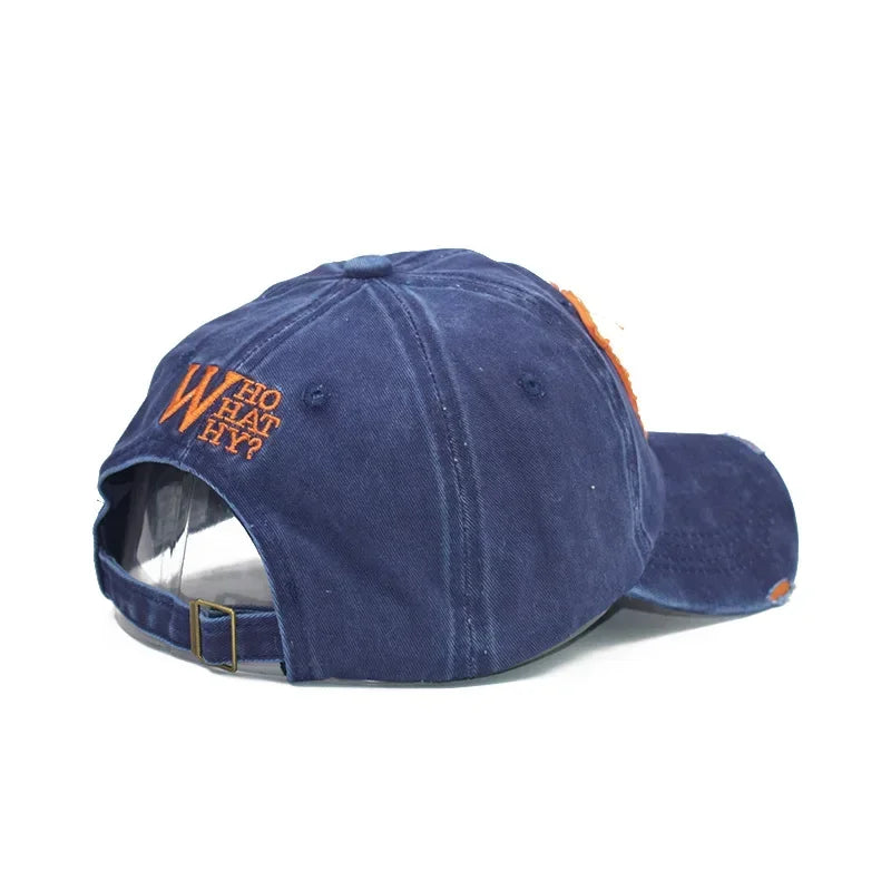 Embroidery Letter W Baseball Cap Snapback Caps Bone casquette Hat Distressed Wearing Fitted Hat For Men Custom Hats
