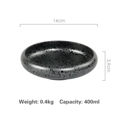 Creative retro ceramic sushi dishes Japanese and Korean snacks small dishes and plates sets ceramic plate japanese dish set