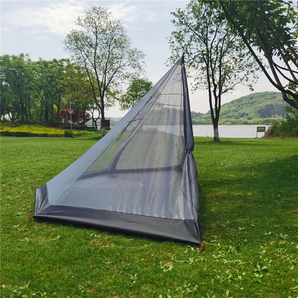Pentagon and a half inner tent Tingxue 400 rodless portable pyramid camping outdoor tent
