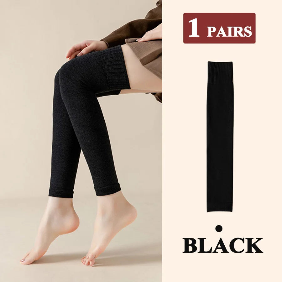Thick Stockings Women Socks Warm Winter Over Knee High Hold Up Sexy Slim Ladies Girls Halloween Gift 7 Colors 1 Pairs Hot Sale