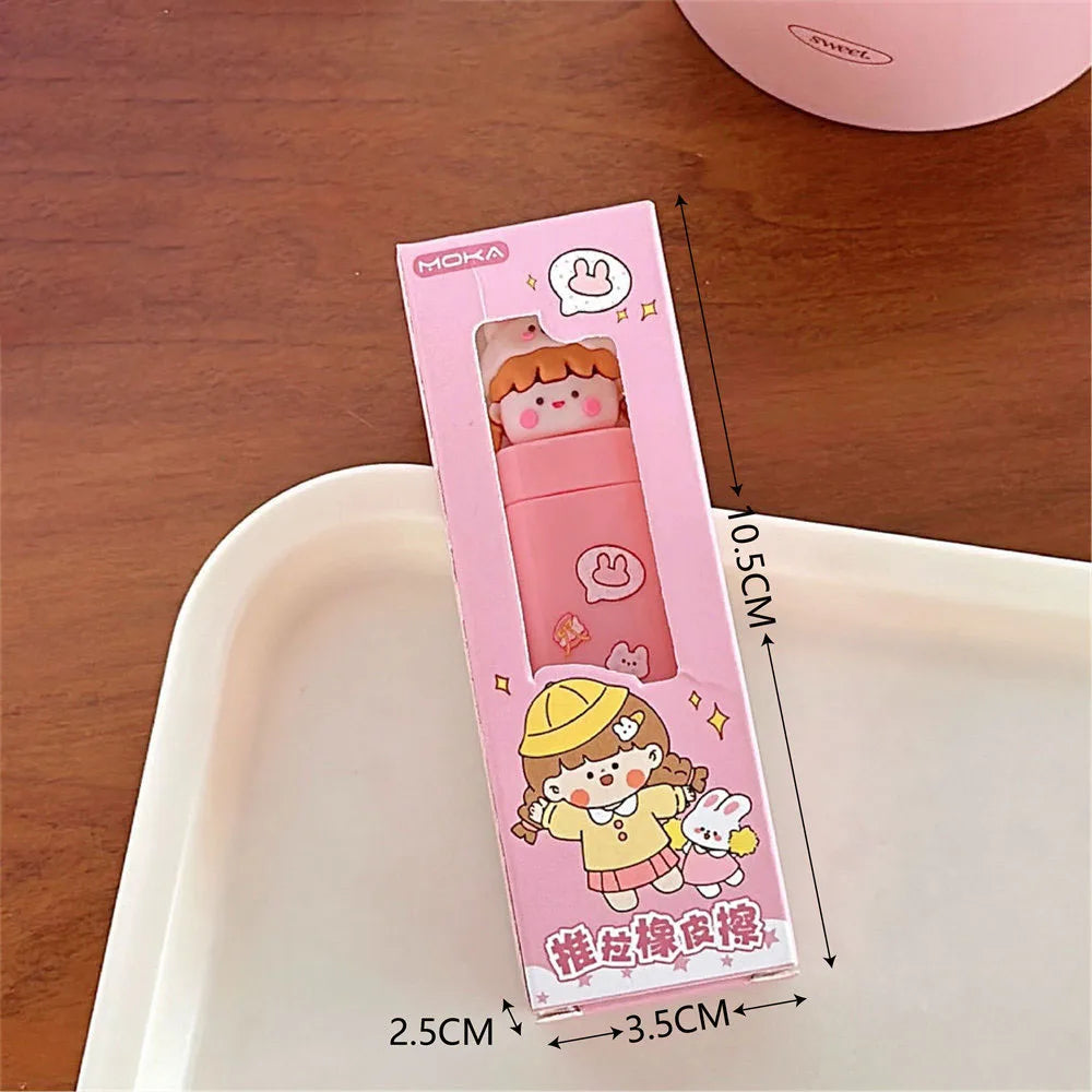 Cute Cartoon Cute Pet Push Pull Eraser Primary School Student Prize Learning Stationery Leave No Trace No Shard Eraser