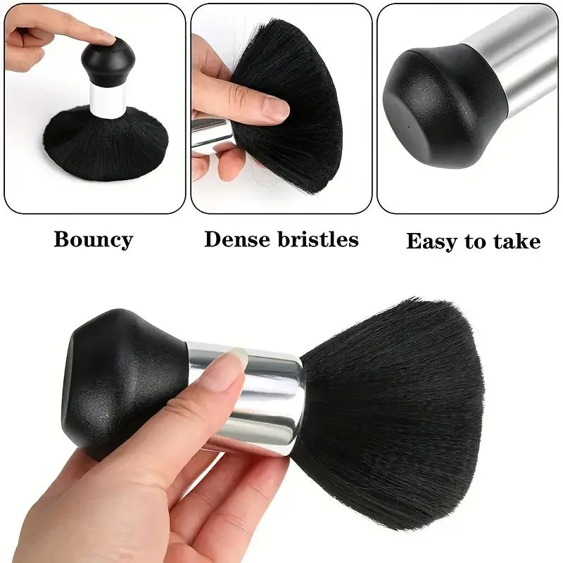 Hairdressing Soft Brush Black Hairdressing Sweeping Neck Hair Cleaning Duster Hair Cutting Brush Barbershop Hair Cut Brush Tools