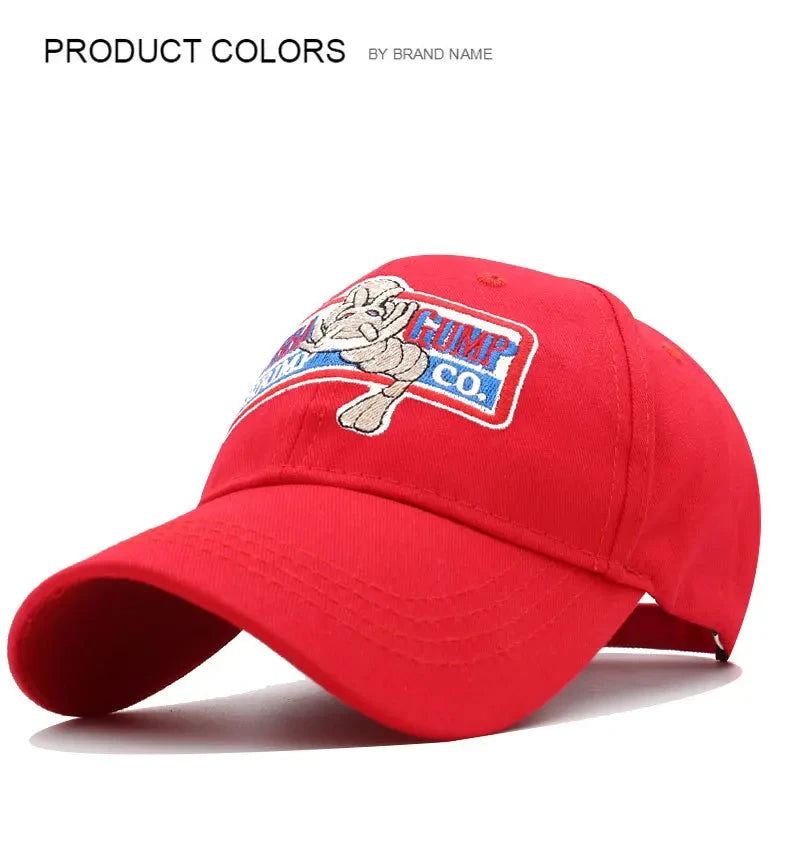 Baseball Caps Gump Shrimp CO. Snapback Hat Forrest Gump Costume Cosplay Embroidered Snapback Cap Unisex Summer Hats Adjustable